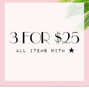 💥SALE! 3 for $25! Check out the star!💥